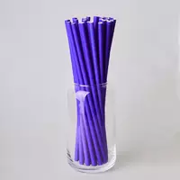 Трубочки бумажные  "Фиолетовые" (20 шт/уп.)